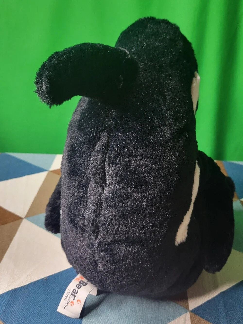 Vintage 2001 The Bear Factory Plush Orca Legs Killer Whale Stuffed Animal Soft